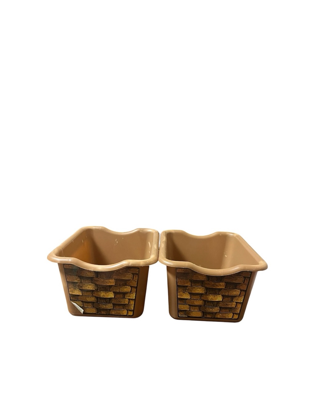 (2) Step 2 Brown Basket Bin